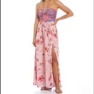 Belle Badgley Mischka Delaney Floral Maxi Dress